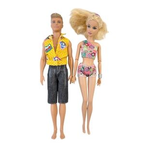 Barbie and Ken Beach Doll Set